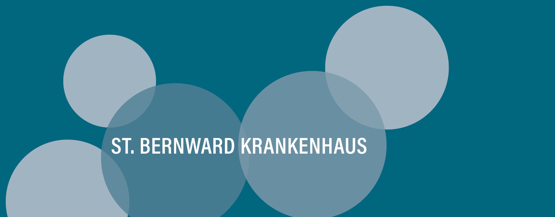 blaugraue Kreise mit der Aufschrift St. Bernward Krankenhaus