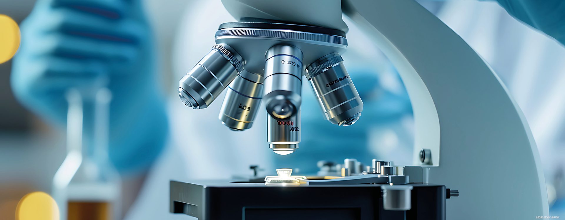 Ausschnitt eines Mikroskopes